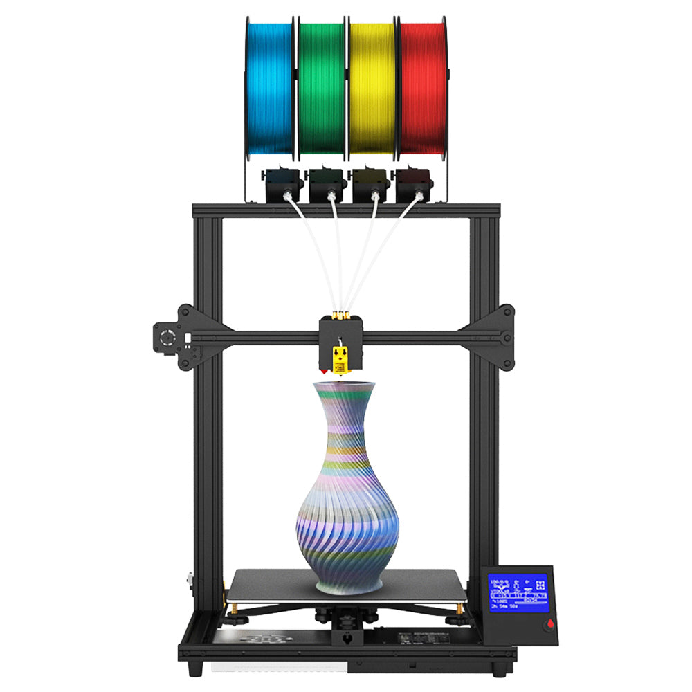 Zonestar Z8PM4 Pro 4 Titan Extruders 3D Printer, 4 in1 out Color-Mixing, Auto Leveling, 32Bit Mainboard, LCD Screen, Open Source, 300*300*400mm