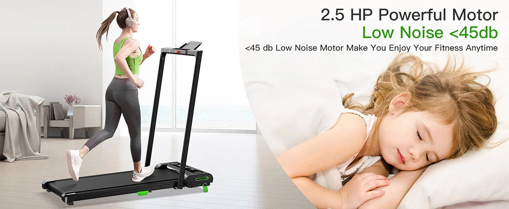 Akluer 480L-B Incline Walking Pad with Handle, 2.5HP Under Desk Treadmill, LED Screen & Remote Control, 330lbs Max Capacity, Foldable