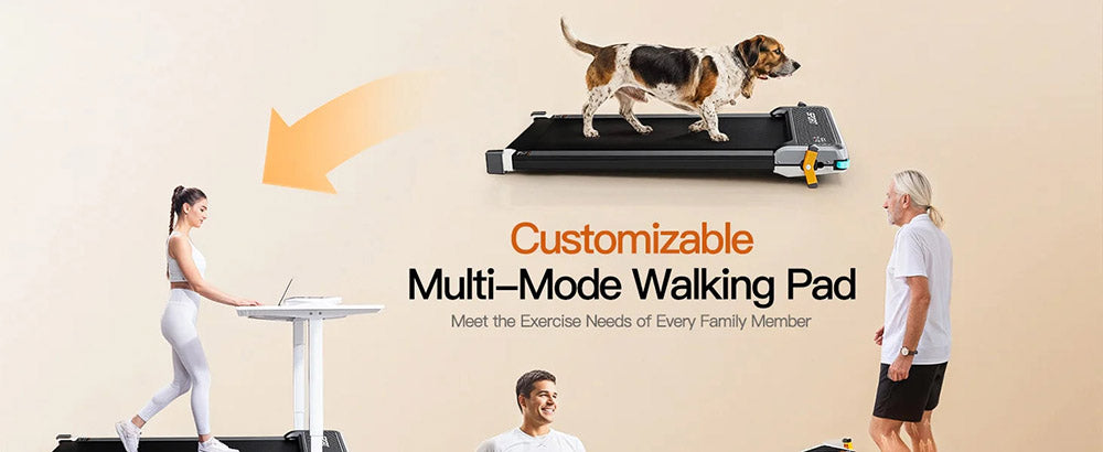 Akluer 520 Dual-Sided Under Desk Treadmill with Shiatsu Foot Massager, Walking Pad with Incline, 2.5HP Quiet Motor, LED Display