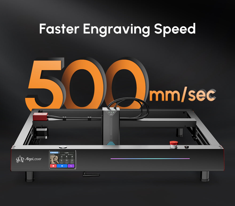 AlgoLaser Delta 22W Laser Engraver, with Air Pump, 500mm/s Engraving Speed, 440*415mm (173.2*163.4inch)