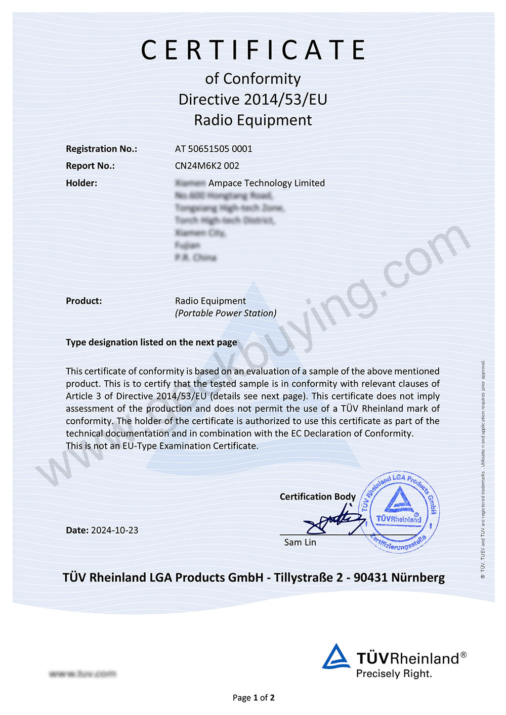 Ampace Andes 1500 Portable Power Station, 1462Wh LiFePO4, 2400W (Surge 3600W) SiCPrime Solar Generator, Full Charge in 55min, 4xAC, 4xUSB-A, 2xUSB-C, 2x5521, 1xCar Socket, 6000 Cycles, -20℃~45℃, APP Control, for Outdoor Camping, RVs, Home Backup