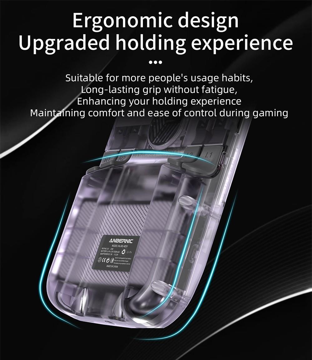 ANBERNIC RG405V Game Console, 4GB LPDDR4 128GB eMMC, Android 12, 5G WiFi, Bluetooth 5.0, 128GB TF Card 3172 Games - Purple