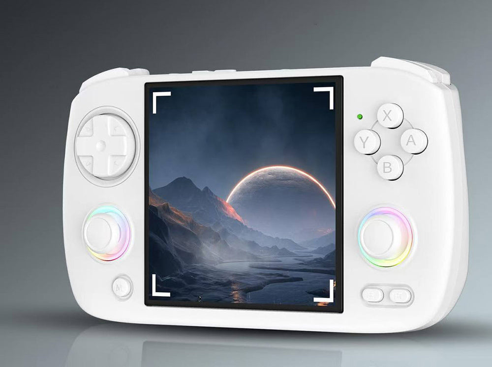 ANBERNIC RG CubeXX Game Console, 3.95-inch 720*720 IPS Screen, Linux 64-bit, 5G WiFi Bluetooth 4.2, Moonlight Streaming, 6.5 Hours of Playtime, RGB Light - Grey