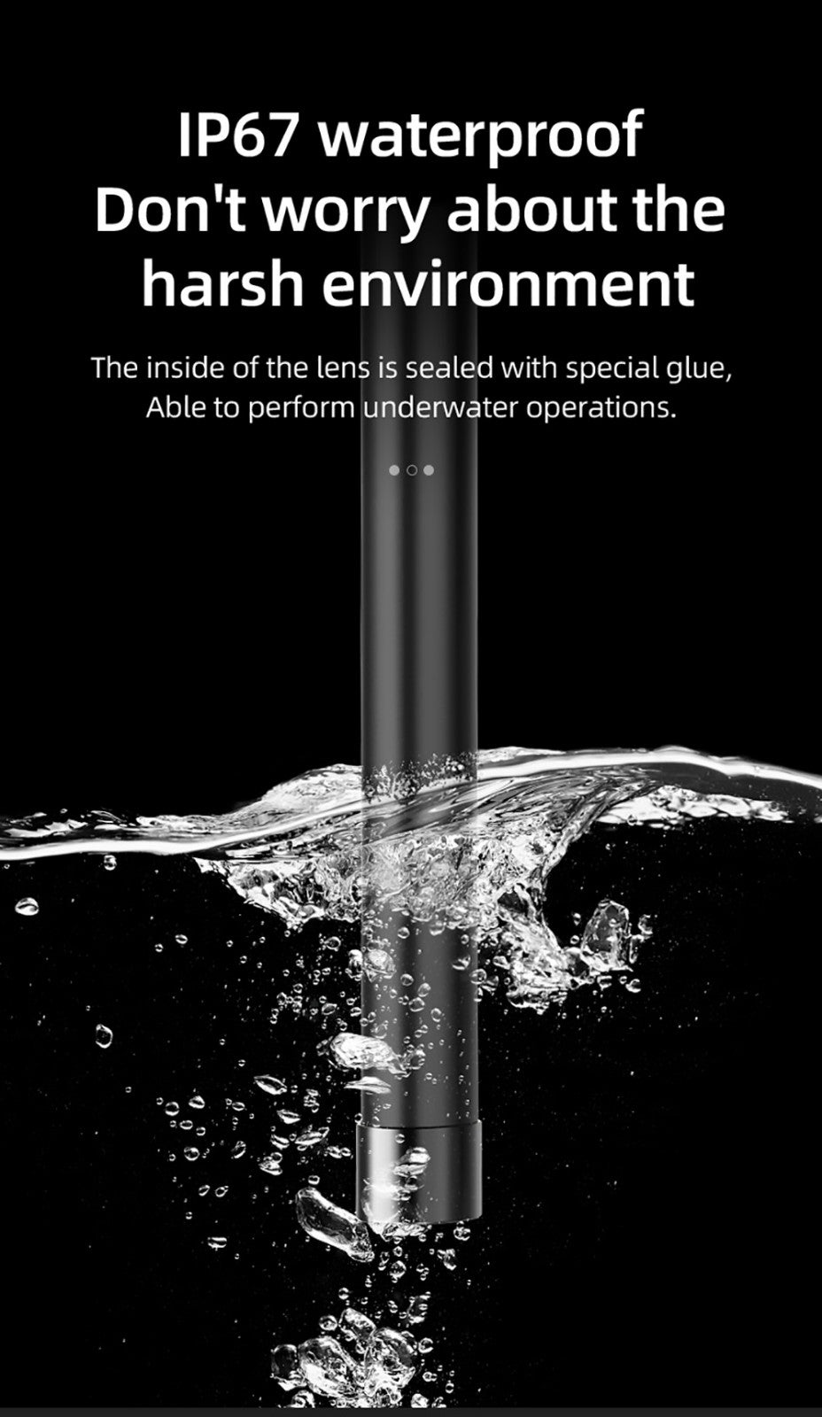 ANESOK 113B Endoscope, 4.3 inch IPS Screen, Single Lens, 1080P Resolution, 6 Adjustable LED Lights, 3 Hours Working Time, IP67 Waterproof, 1m Cable - Orange