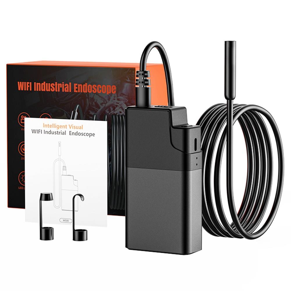 ANESOK W500 WiFi Portable Endoscope, 2K Camera, 1080P Image Resolution, 6 LEDs, 4 Hours Working Time, IP67 Waterproof, 1m Cable