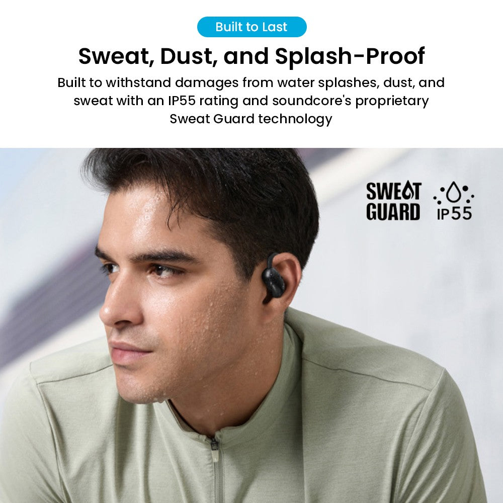 Anker Soundcore AeroFit 2 Open-ear Wireless Earbuds, Adjustable Ear Hooks, Bluetooth 5.4, Hi-Res Wireless Audio - Black