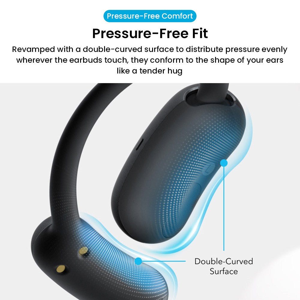 Anker Soundcore AeroFit 2 Open-ear Wireless Earbuds, Adjustable Ear Hooks, Bluetooth 5.4, Hi-Res Wireless Audio - Black
