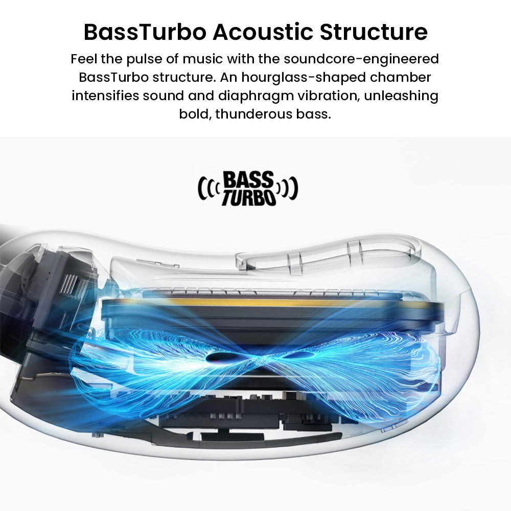 Anker Soundcore AeroFit 2 Open-ear Wireless Earbuds, Adjustable Ear Hooks, Bluetooth 5.4, Hi-Res Wireless Audio - Black