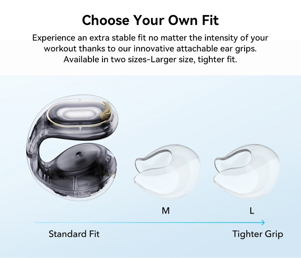 Anker Soundcore C30i Open-ear Clip-on Earbuds, Bluetooth 5.3, IPX4 Water-Resistant, Up to 30 Hours Playtime - White