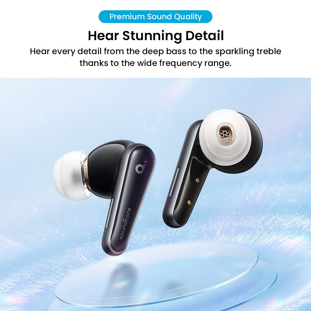 Anker Soundcore Liberty 4 True Wireless ANC Earbuds, Hi-Res Wireless Audio, Spatial Audio with Dual Modes, Heart Rate Sensor - Black