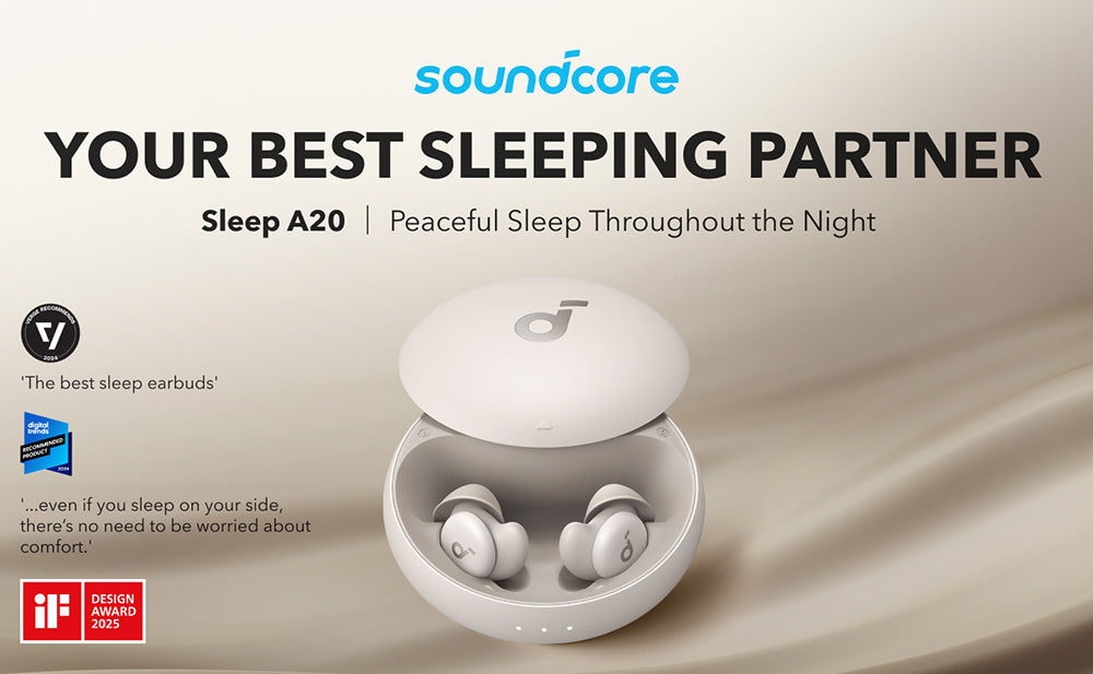 Anker Soundcore Sleep A20 Earbuds, Noise Blocking Sleep Earphones, Up to 80 Hours Playtime