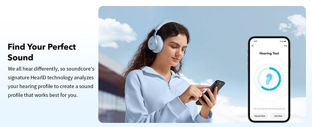 Anker Soundcore Space One Headphones, Active Noise Canceling, App Control, 40 Hours ANC Playtime, Bluetooth 5.3 - Black