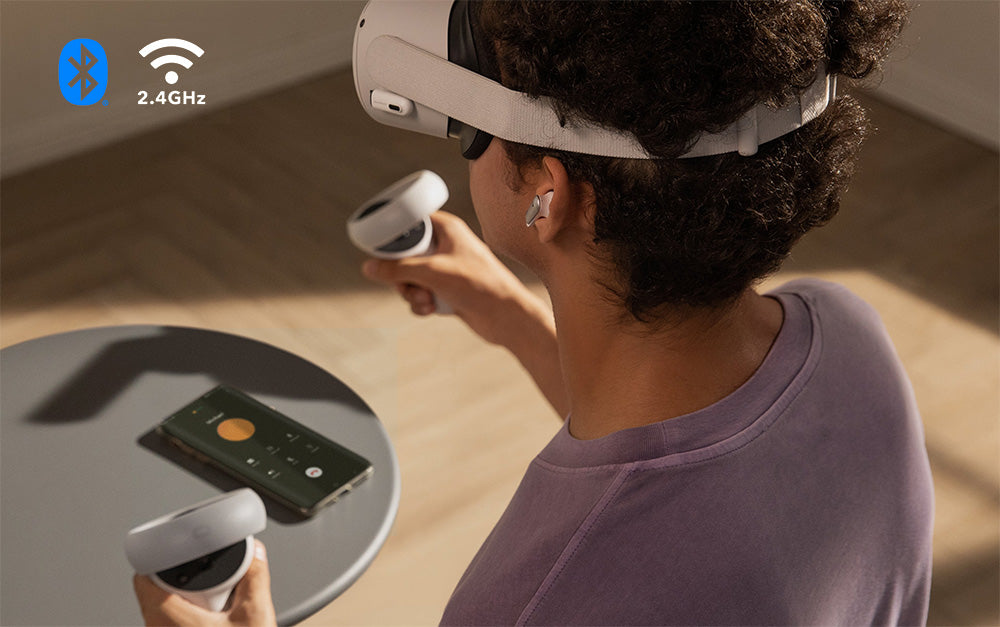 Anker Soundcore VR P10 TWS Gaming Earbuds, Compatible with Meta Quest 2, Steam Deck, PS4, PS5, PC, Switch - White