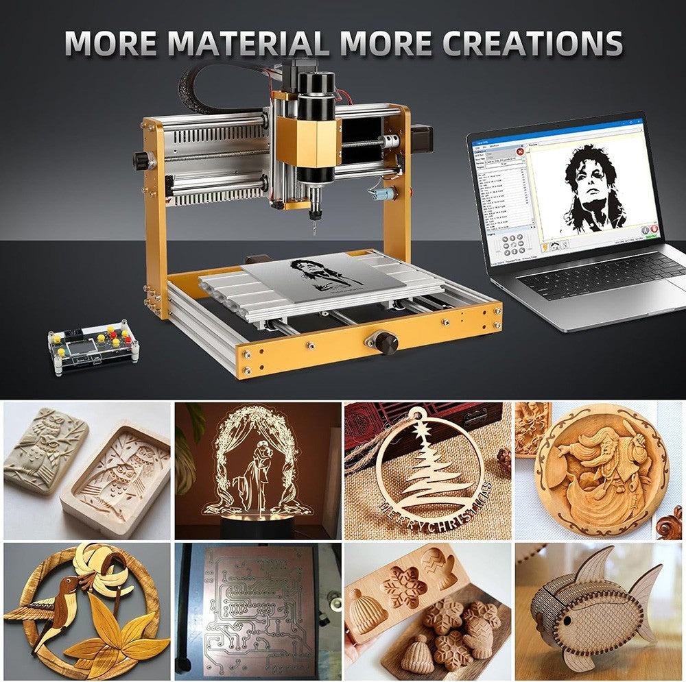 Annoytools 3018 Pro Max CNC Router Machine, 3 Axis Limit Switches, GRBL Offline Control, 300x180x80mm