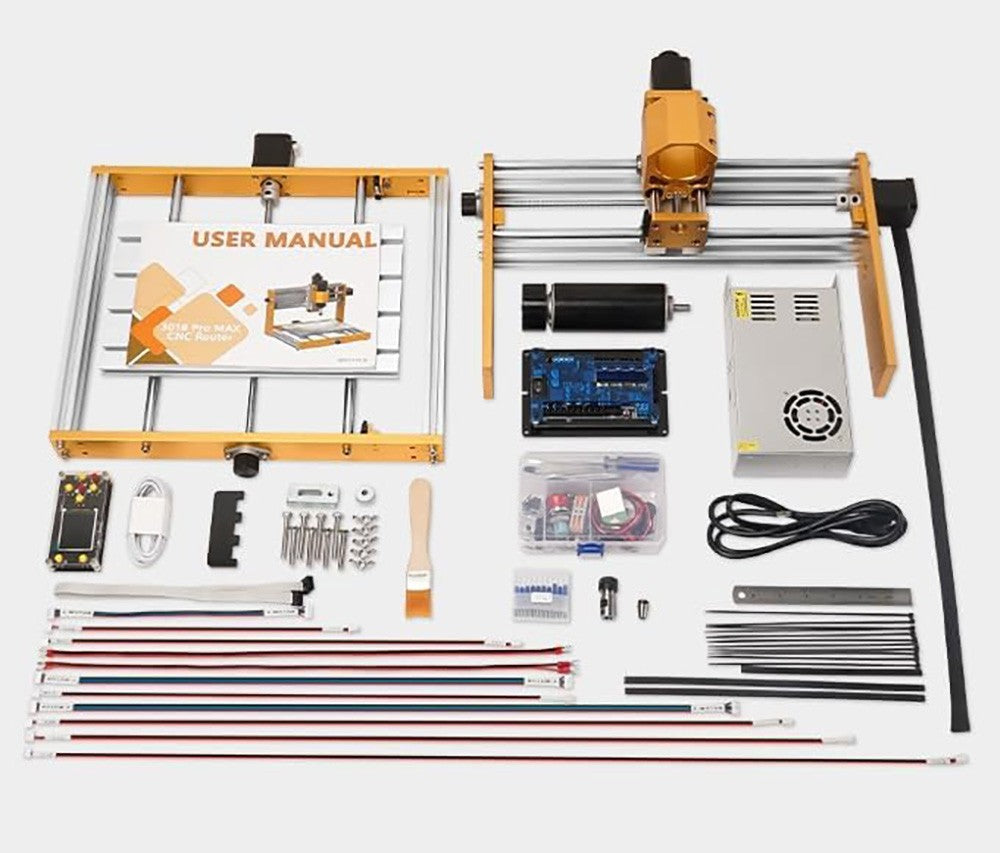 Annoytools 3018 Pro Max CNC Router Machine, 3 Axis Limit Switches, GRBL Offline Control, 300x180x80mm