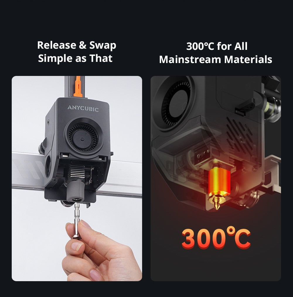 Anycubic Kobra 3 Max Combo 3D Printer, Up to 8-Color Printing, ACE Pro Color Engine, 600mm/s High-Speed Print, Auto-Leveling & Anti-Step Lost, 420*420*500mm