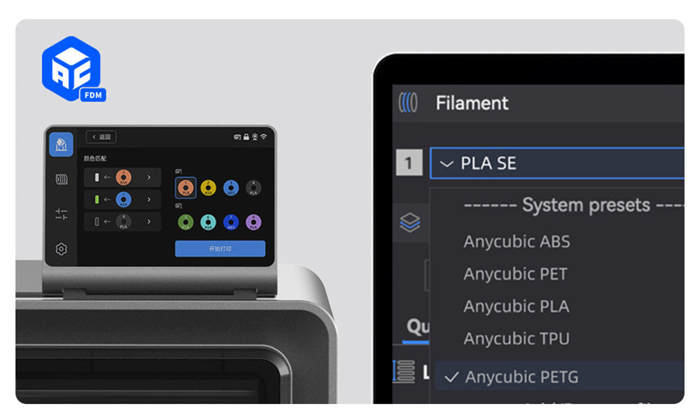 ANYCUBIC KOBRA S1 COMBO 3D Printer, Vibrant 8-Color Printing, 600mm/s Ultra-Fast Speed, Auto-leveling, 320°C Hotend, 44dB Ultra-Quiet, CoreXY Construction, 250*250*250mm