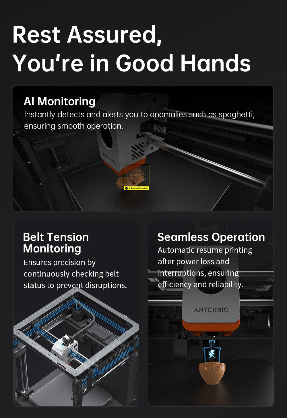 Anycubic Kobra S1 3D Printer, Enclosed CoreXY Construction, 600mm/s Ultra-Fast Print, Support Multi Color Printing with ACE Pro, 320℃ Hotend, 44dB Ultra-Quiet, 250*250*250mm