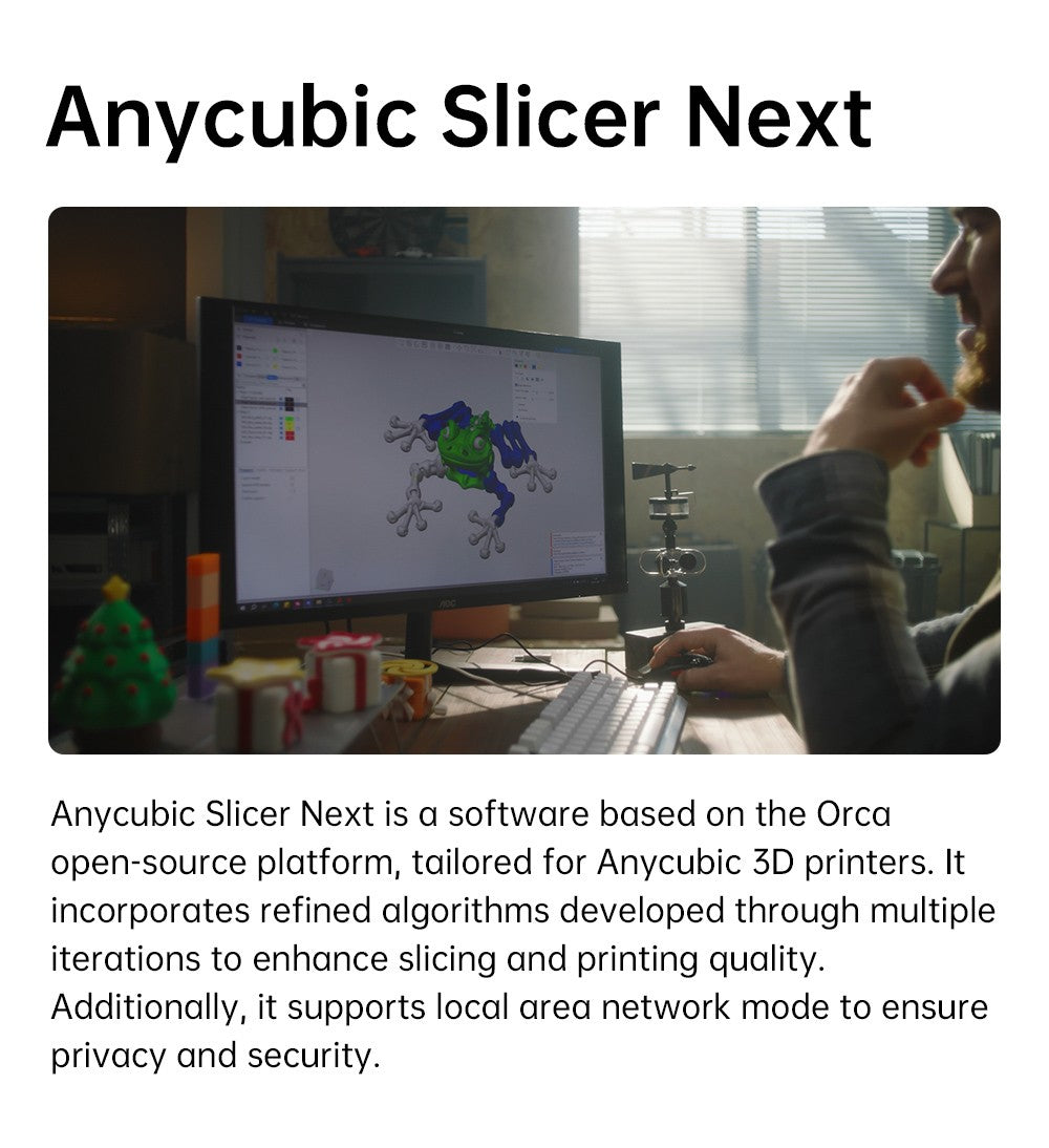 Anycubic Kobra S1 3D Printer, Enclosed CoreXY Construction, 600mm/s Ultra-Fast Print, Support Multi Color Printing with ACE Pro, 320℃ Hotend, 44dB Ultra-Quiet, 250*250*250mm