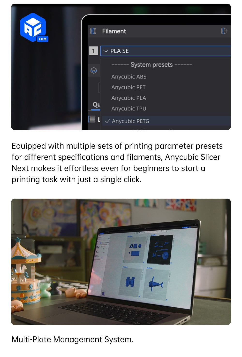Anycubic Kobra S1 3D Printer, Enclosed CoreXY Construction, 600mm/s Ultra-Fast Print, Support Multi Color Printing with ACE Pro, 320℃ Hotend, 44dB Ultra-Quiet, 250*250*250mm