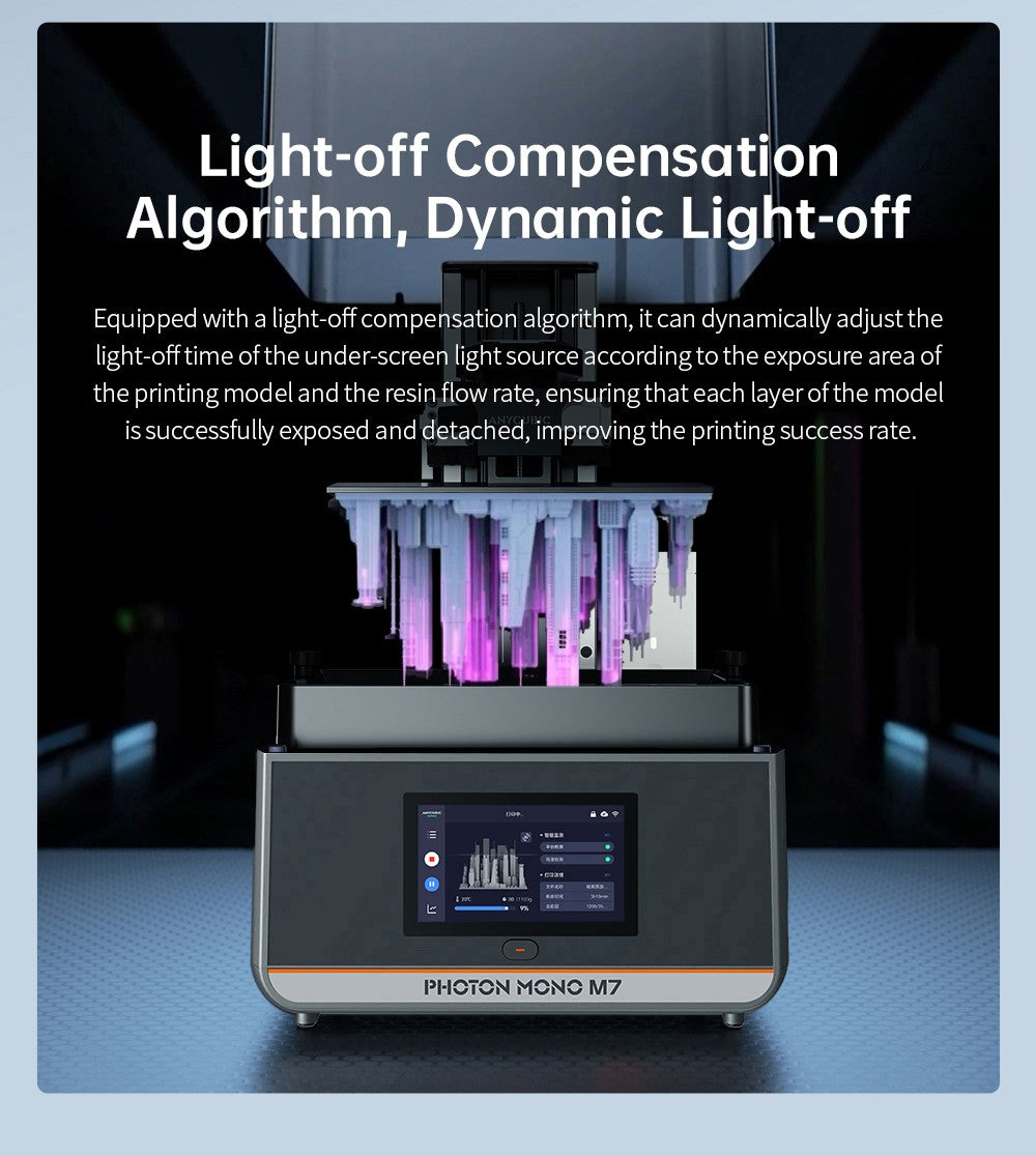 Anycubic Photon Mono M7 Resin 3D Printer, 90mm/h Print Speed, 14K COB Source, 10.1inch Mono LCD, Dynamic Light-off, Leveling-free, 223*126*230mm