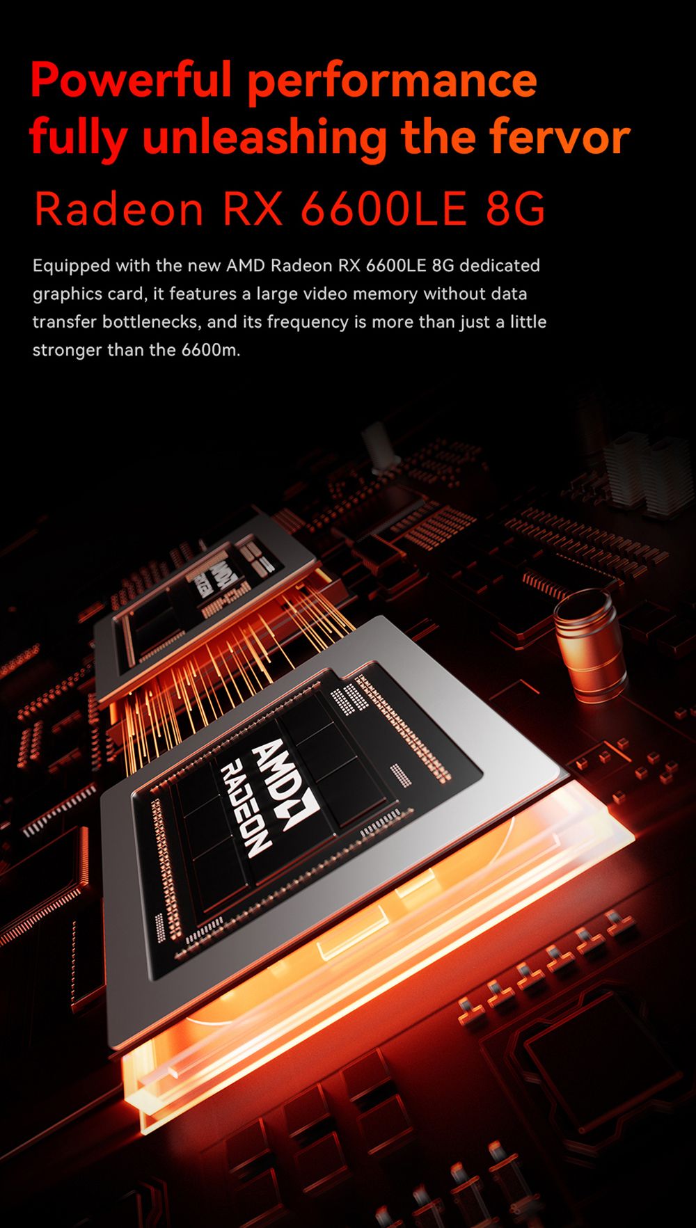 AOOSTAR GODX Gaming Mini PC with Discrete GPU, AMD Ryzen 9 6900HX CPU 8 Core 4.9GHz, AMD Radeon RX 6600LE GPU 8GB 128bit, 32GB RAM 1TB SSD, WiFi6, 2*2.5G LAN, 5*USB3.2, 1*USB4, 1*Type-C, 1*DP, 1*HDMI, 2*Headphone Jack, 2*Microphone Port - EU Plug