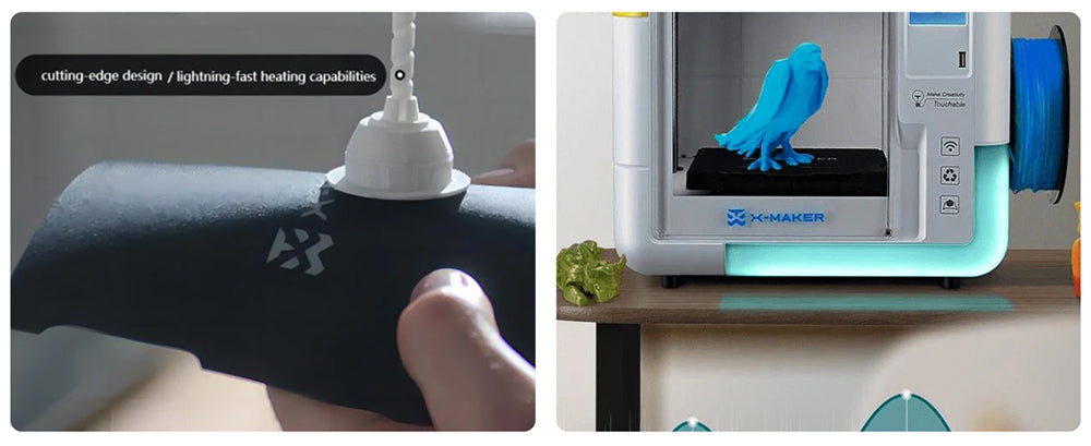 AOSEED X-MAKER 3D Printer for Kids and Beginners, 120 - 300 mm/s，Leveling-Free Bed, Wi-Fi Printing, Ultra Silent, App Control, PLA/ABS Filament Supported,150*150*150mm