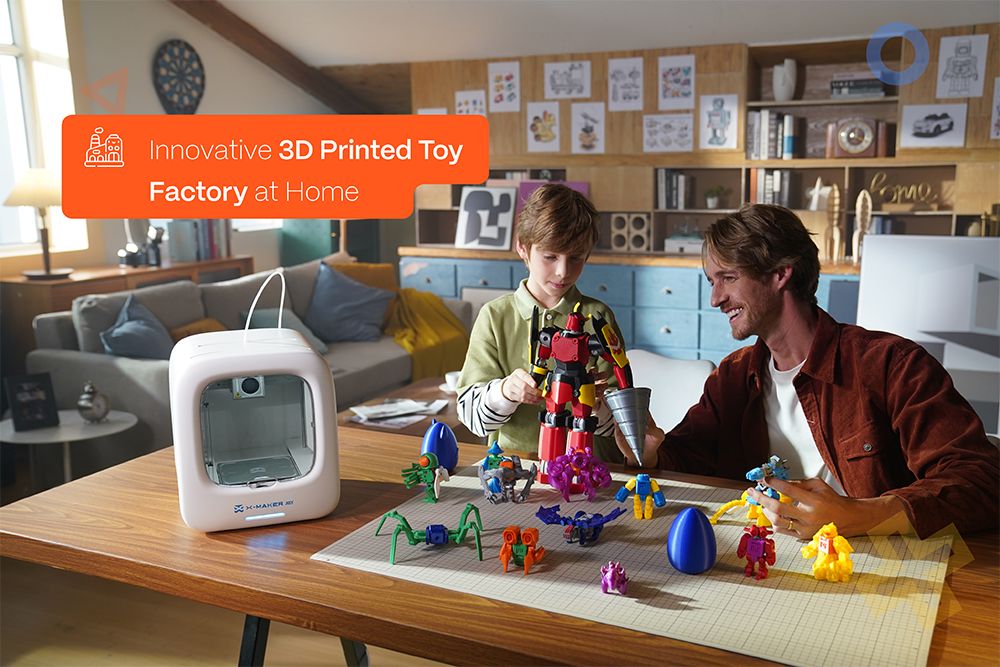 AOSEED X-MAKER JOY 3D Printer for Kids, AI Voice Interaction, Smart App Control, Time-lapse Video, Mini Program