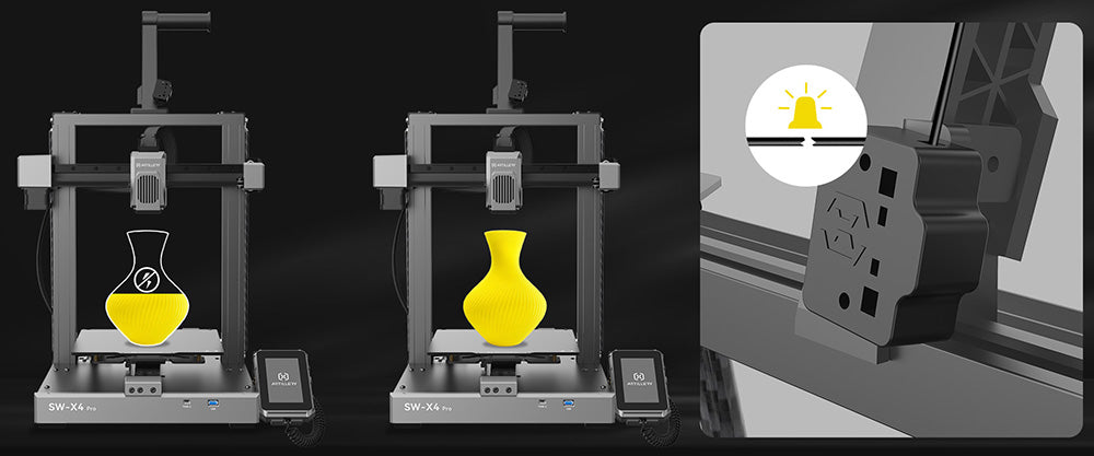 Artillery Sidewinder X4 Pro 3D Printer, 240*240*260mm, 500mm/s Printing Speed, X Y-axis Linear Rail, Direct Drive Extruder, 81 Points Auto Levelling, Double Pull Rod, Auto Cleaning Nozzle