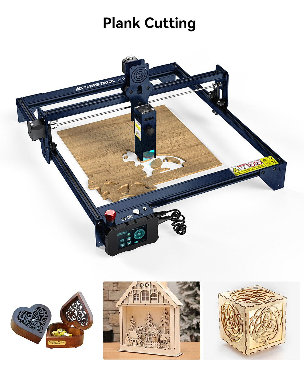 ATOMSTACK A10 Pro 10W Laser Engraver Cutter, 0.01mm High Accuracy, Fixed-Focus, Dual Compression Spot, 410*400mm