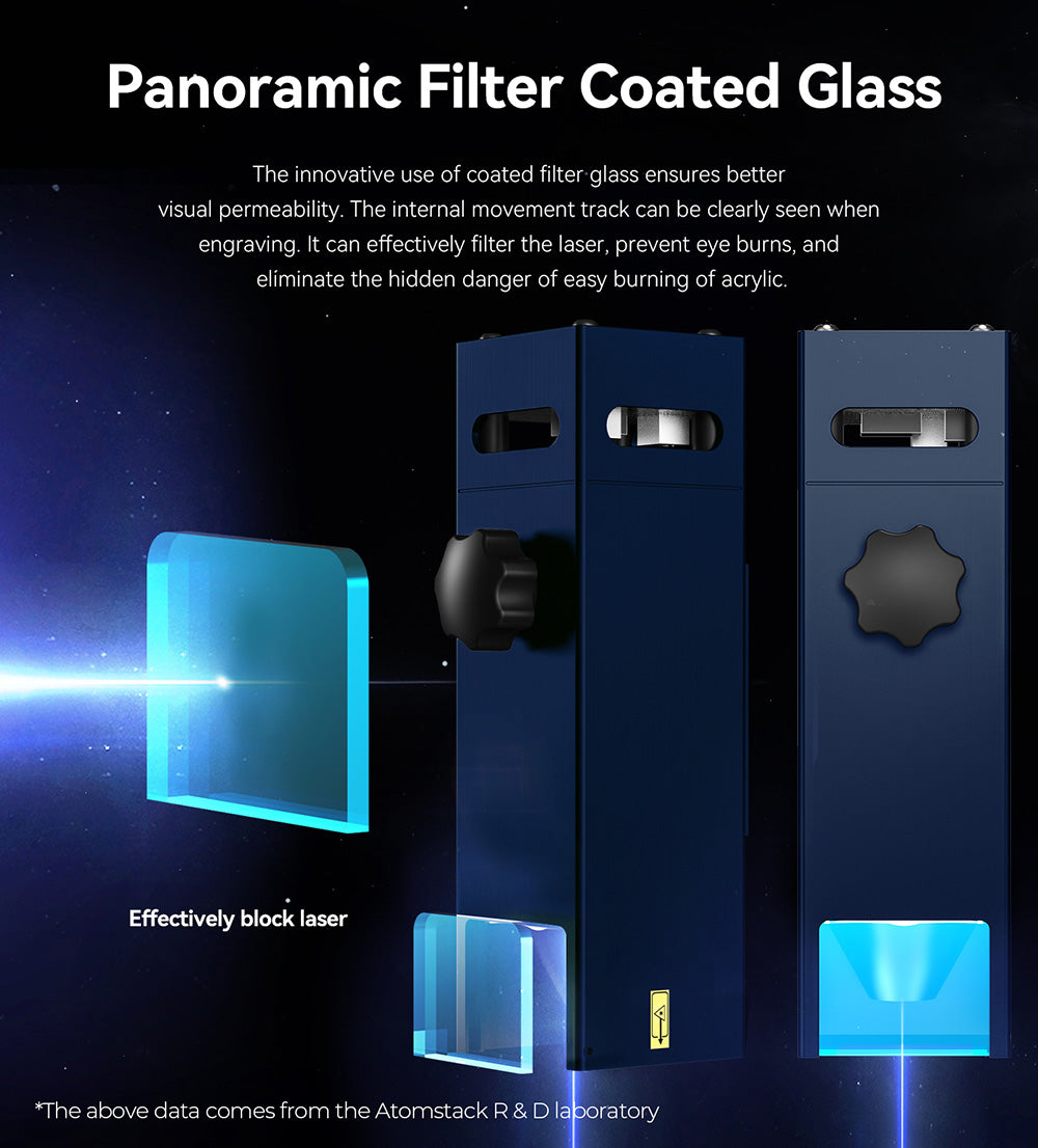 ATOMSTACK A10 Pro 10W Laser Engraver Cutter, 0.01mm High Accuracy, Fixed-Focus, Dual Compression Spot, 410*400mm