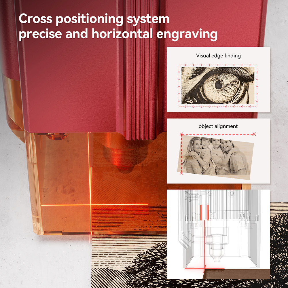 ATOMSTACK A12 PRO 12W Laser Engraver Cutter, Fixed Focus, 0.02mm Engraving Precision, 600mm/s Engraving Speed, 32-bit Motherboard, Cross Laser Positioning, App Control, 365x305mm