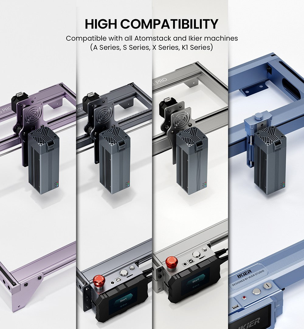 ATOMSTACK R30 V2 Infrared Laser Module, 1064nm 2W Laser Power, 0.03mm Spot, Rust Removal, for Metal and Plastic Engraving