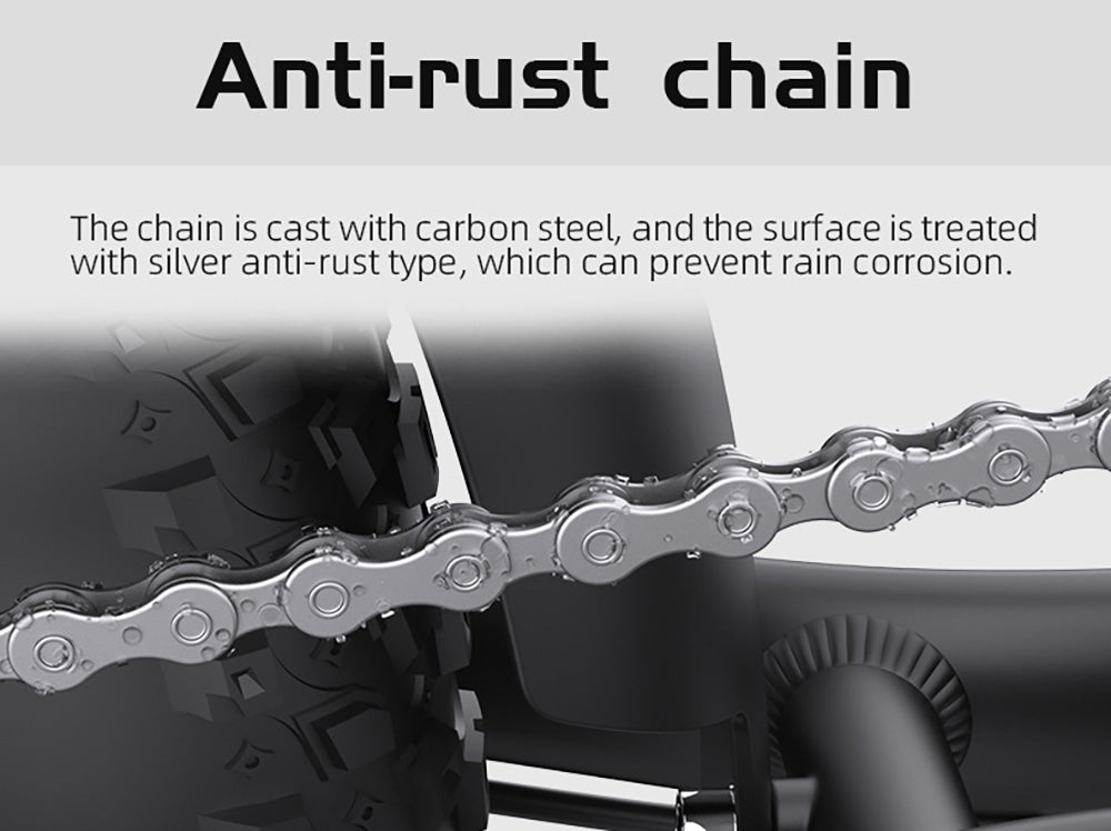 AVAKA K300 Folding Electric Bike, 350W Motor, 36V 16Ah Battery, 20*3.0 inch Tires, 31km/h Max Speed, 100km Range, Front & Rear Disc Brakes, LCD Display, SHIMANO 7-speed - White