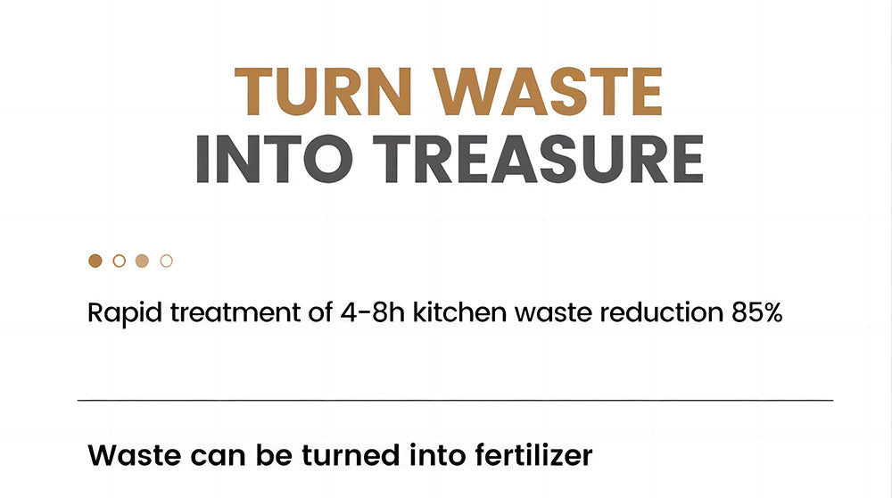 BEECO HQD-314Pro Kitchen Composter, 3.3L Capacity, Turning Waste into Natural Fertilizer, Built-in UVC Light, Child Lock, LCD Screen