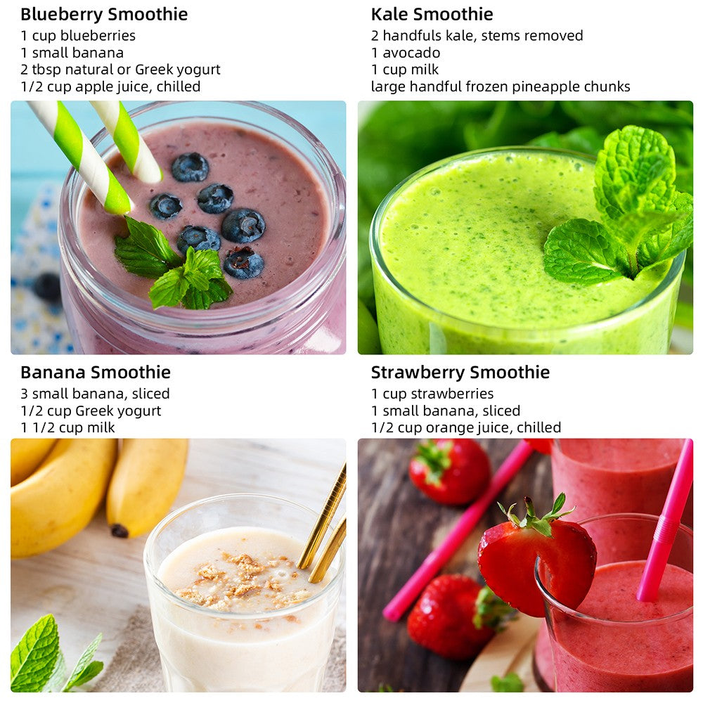 BioloMix SF701 1300W Smoothie Blender with 1.5L Glass Jar, 2 Speed Settings, Pulse Function