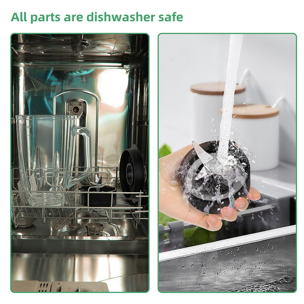 BioloMix SF701 1300W Smoothie Blender with 1.5L Glass Jar, 2 Speed Settings, Pulse Function