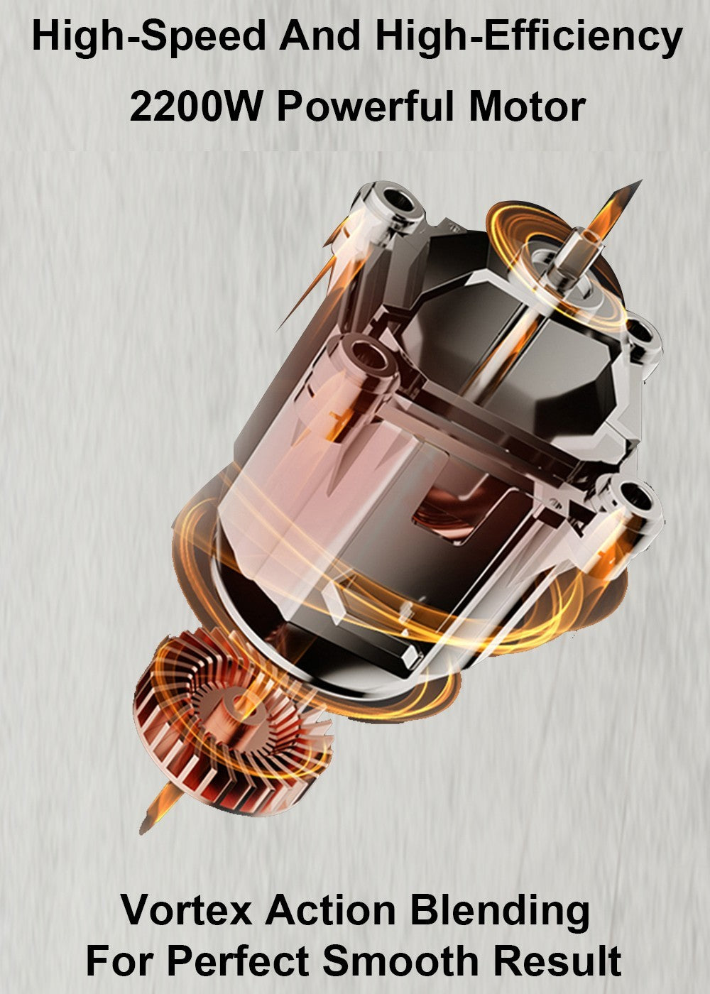 BioloMix T5200 3HP 2200W Timer Blender, Fruit Food Mixer Juicer, 2L Capacity, BPA Free