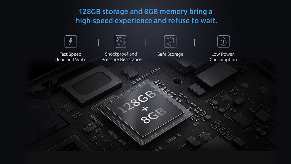 BMAX B1 Pro Mini PC Intel Gemini Lake N4000 Up to 2.6 GHz Windows 11 8GB RAM 128GB SSD 2.4G/5G Dual Band WiFi Bluetooth 4.2 - EU