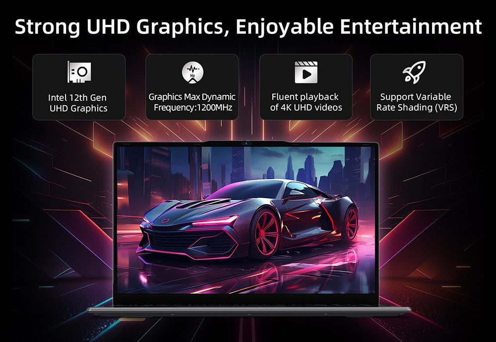 BMAX X15 Pro Laptop, 15.6 inch 1920*1080 IPS Screen, Intel N95 4 Cores Max 3.4GHz, 16GB RAM 512GB SSD, WiFi 5 Bluetooth 5.0, 5000mAh Battery, 1*Type-C, 2*USB3.2, 1*Mini HDMI, 1*Micro SD Slot, 1*Headset Jack, Full-size Keyboard