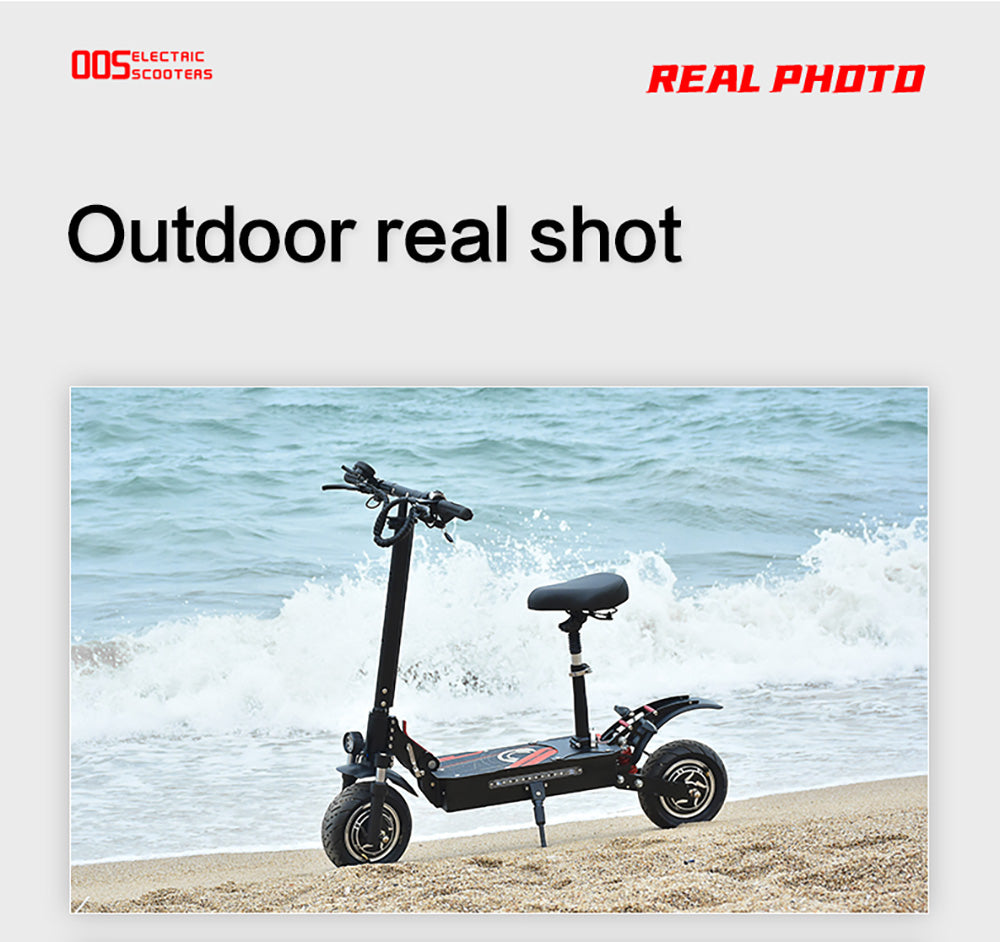 BOYUEDA Q7 Pro Electric Scooter, 2*1600W Motor, 52V 19AH Battery, 10-inch Tire, 70km/h Max Speed, 70km Range, Dual Hydraulic Disc Brakes, Front Hydraulic Shock Absorber & Rear Spring Shock Absorber, APP Control