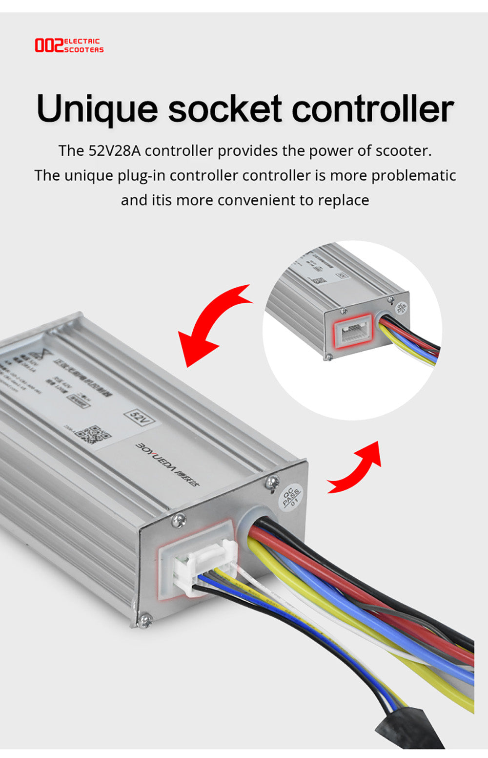 BOYUEDA Q7 Pro Electric Scooter, 2*1600W Motor, 52V 19AH Battery, 10-inch Tire, 70km/h Max Speed, 70km Range, Dual Hydraulic Disc Brakes, Front Hydraulic Shock Absorber & Rear Spring Shock Absorber, APP Control