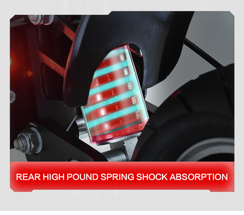 BOYUEDA Q7 Pro Electric Scooter, 2*1600W Motor, 52V 19AH Battery, 10-inch Tire, 70km/h Max Speed, 70km Range, Dual Hydraulic Disc Brakes, Front Hydraulic Shock Absorber & Rear Spring Shock Absorber, APP Control