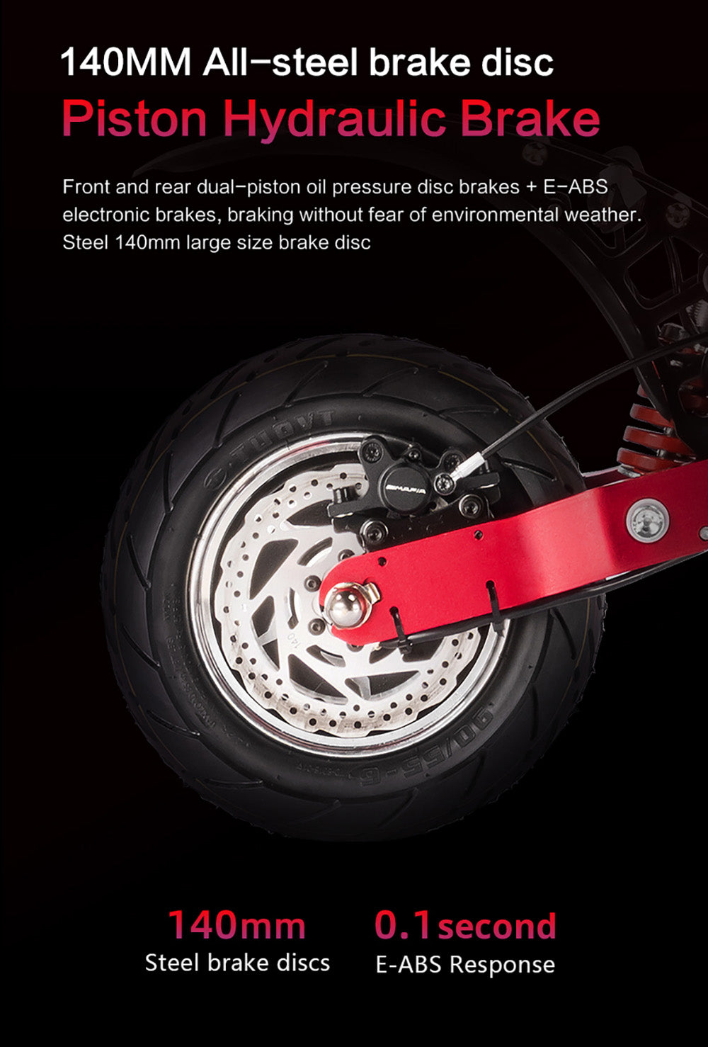 BOYUEDA Q7 Pro Max Electric Scooter, 1600W*2 Motor, 52V 28AH Battery, 10-inch Tire, 70km/h Max Speed, 110km Range, Dual Hydraulic Disc Brakes, Front Hydraulic Shock Absorber & Rear Spring Shock Absorber, LCD Display