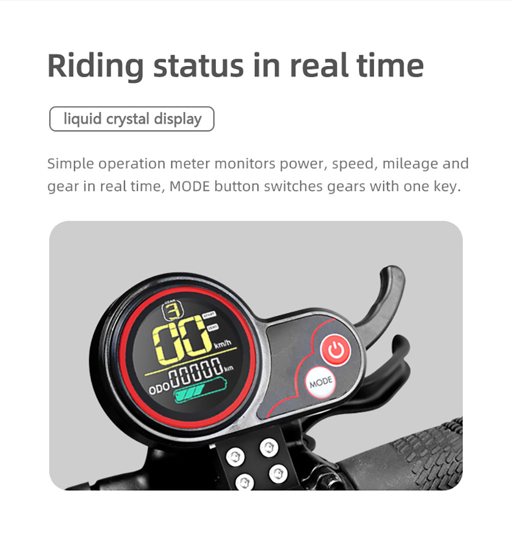 BOYUEDA S3-11 Electric Scooter, 2*3000W Motor, 60V 38AH Battery, 11-inch Tire, 85km/h Max Speed, 120km Range, Dual Hydraulic Disc Brakes, Hydraulic Shock Absorber, LCD Display