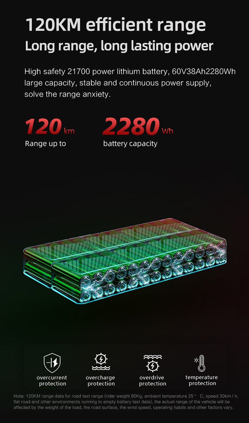 BOYUEDA S3-11 Electric Scooter, 2*3000W Motor, 60V 38AH Battery, 11-inch Tire, 85km/h Max Speed, 120km Range, Dual Hydraulic Disc Brakes, Hydraulic Shock Absorber, LCD Display