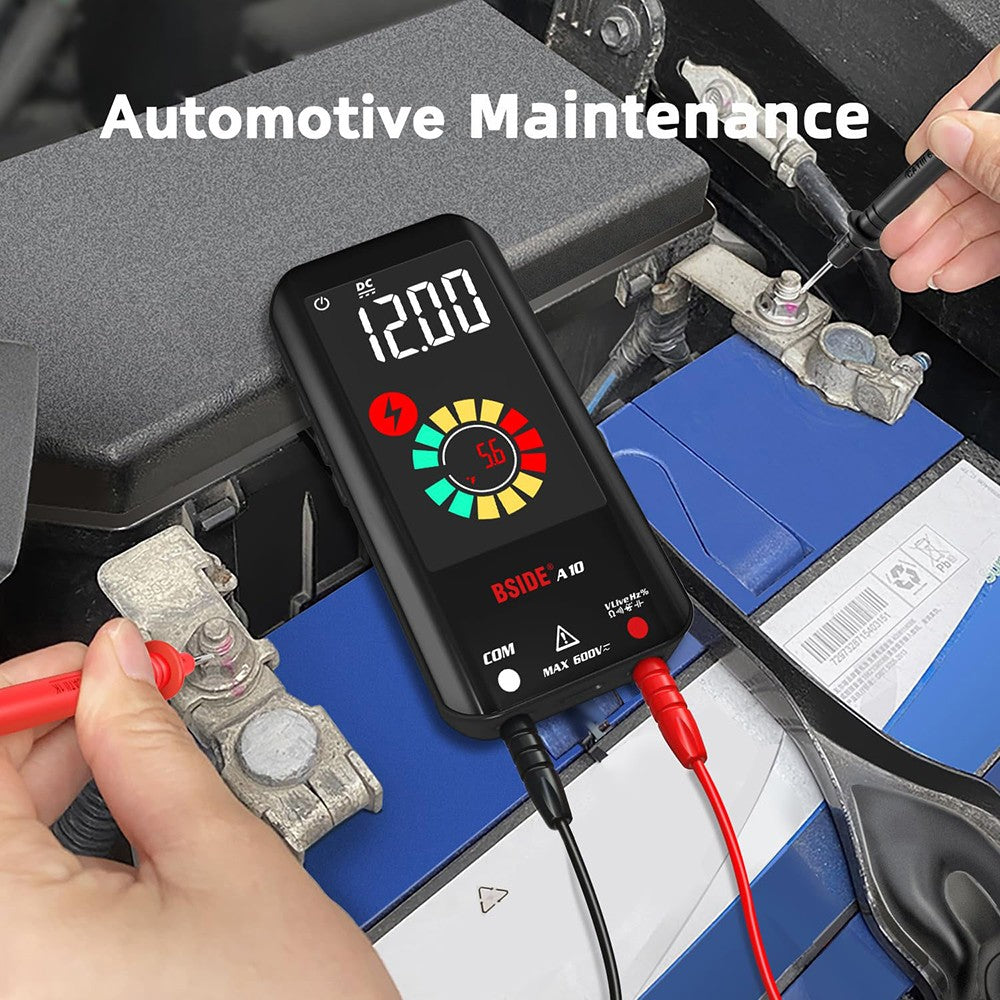 BSIDE A10 Smart Digital Multimeter, 9999 True RMS EBTN Color Display, DC AC Voltage Capacitance Ohm Diode NCV Hz Live Wire Tester