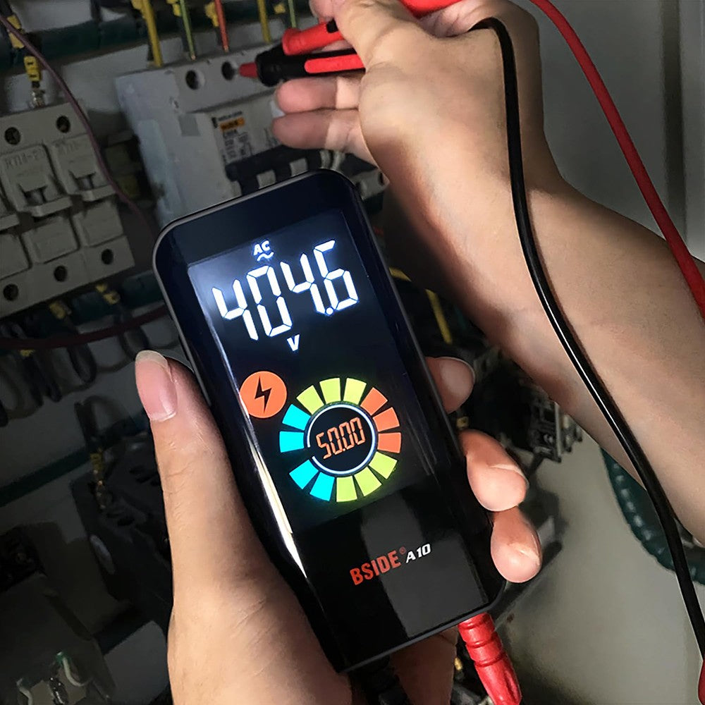BSIDE A10 Smart Digital Multimeter, 9999 True RMS EBTN Color Display, DC AC Voltage Capacitance Ohm Diode NCV Hz Live Wire Tester