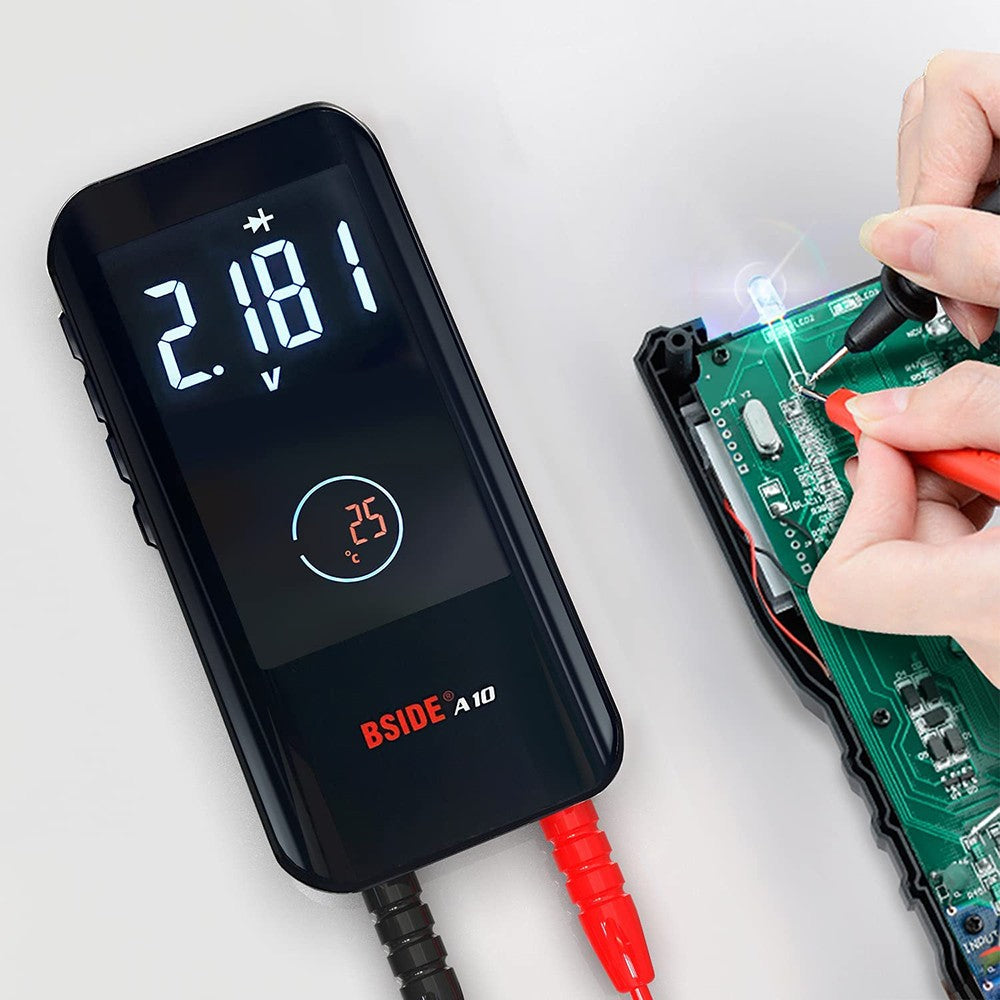 BSIDE A10 Smart Digital Multimeter, 9999 True RMS EBTN Color Display, DC AC Voltage Capacitance Ohm Diode NCV Hz Live Wire Tester