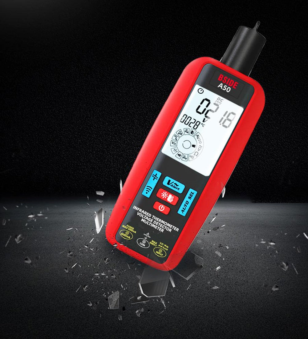 BSIDE A50 Digital Multimeter, 6000 Count, Electrical Test Pen, Leakage Tester, Voltage/Current/Capacitance/Resistance Tester